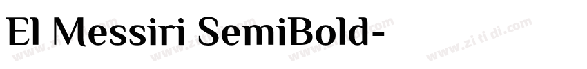 El Messiri SemiBold字体转换